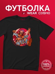 Черная с коротким рук. DXS WEAR - COSMO FACE (100%хлопок) Eoq-TimZgHiSv8givuc6u0