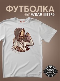 Белая с коротким рук. DXS WEAR - RETRO CHEEK (100%хлопок) qUPr5a9xhmA8VrlRaS3BQ0