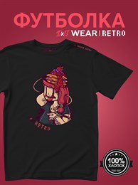 Черная с коротким рук. DXS WEAR - RETRO BLINK (100%хлопок) G-bGfjf6h1znLuDebawUb2