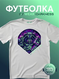 Футболка белая с коротким рук. DXS WEAR - DARKNESS WARHAMMER (100%хлопок) 13zzEm2whJ0XzysKnBDqm2