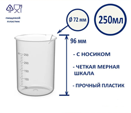 Стакан мерный с носиком 250 мл 2B-5NKTjimE5euJQRrfKU3